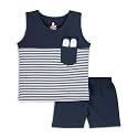 ARIEL Baby Boys &amp; Baby girls Cotton Printed Round Neck Half Sleeve T-shirt &amp; Short Sets