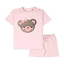 ARIEL Baby Boys &amp; Baby girls Cotton Printed Round Neck Half Sleeve T-shirt &amp; Short Sets