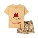 ARIEL Baby Boys &amp; Baby girls Cotton Printed Round Neck Half Sleeve T-shirt &amp; Short Sets