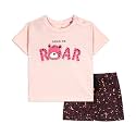 ARIEL Baby Boys &amp; Baby girls Cotton Printed Round Neck Half Sleeve T-shirt &amp; Short Sets