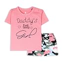 ARIEL Baby Boys &amp; Baby girls Cotton Printed Round Neck Half Sleeve T-shirt &amp; Short Sets