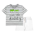 ARIEL Baby Boys &amp; Baby girls Cotton Printed Round Neck Half Sleeve T-shirt &amp; Short Sets