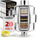 Ariel Bath 20 Stage Shower filter water softener for hard water, Hair & Skin Protection Faucet Nozzle
