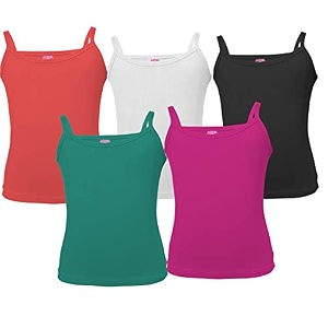 ariel girls cotton full slip pack of 5