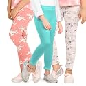 ARIEL Girls Cotton Printed Regular Fit Non-Transparent Ankle Length Leggings