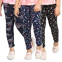 ARIEL Girls Cotton Printed Regular Fit Non-Transparent Ankle Length Leggings