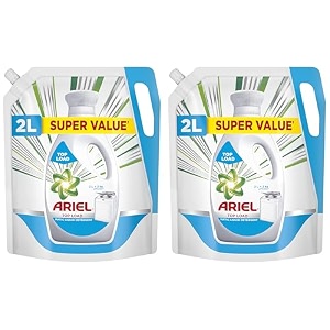 ariel matic top load detergent washing powder - 2 kg amp liquid detergent top load 1 litre