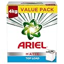 Ariel Matic Detergent Powder Top Load - 3kg +1kg free | Removes 100 Tough Stains in 1 wash | Specially Designed for Washing Machines | Fresh Fragrance