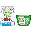 Ariel Matic Top Load Detergent Washing Powder - 2 kg &amp; Matic 3in1 PODs Liquid Detergent Pack 18 Count for Both Front Load and Top Load Washing Machines