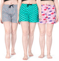 Ariel Printed Women Multicolor Regular Shorts
