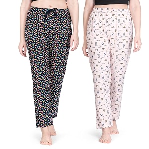 ARIEL Womens Cotton Printed Pyjama pack of