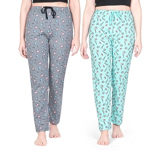 ARIEL Womens Cotton Printed Pyjama pack of