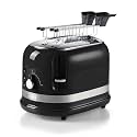 Ariete 149 Modern 2-Slice Toaster with Tongs, Automatic Ejection, Crumb Tray, Defrost and Reheat Function, 6 Browning Levels, 800 W