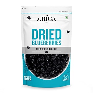 ariga foods dried californian blueberries value pack 150g  dried amp sweet  100 organic cranberries grown in the usa  high antioxidant immunity booster  naturally sun dried  pack of 1  vitamins amp minerals rich  rich healthy diet food