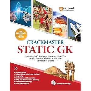 arihant crackmaster static gk  art amp culture history geography environment polity economy science amp tech  for ssc railways banking ndacds police amp competitive exams  english medium