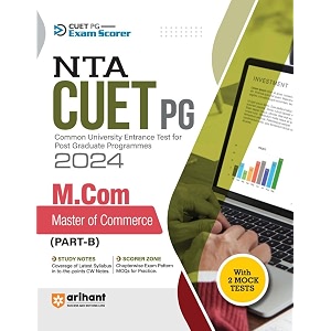 arihant nta cuet pg 2024 mcom master of commerce  part b guide for 2024 exams with chapterwise mcqs amp 2 mock test