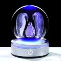 Arikyrist Crystal 3D Penguin Figurine 3.15in. Ball Gifts for Women Men