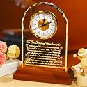 Arikyrist Crystal Granddaughter Clock Gifts from Grandma Grandpa