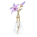 Arikyrist Crystal Purple Lily Flower Gifts for Women Glass Flower Figurines