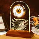 Arikyrist Graduation Gifts for Women Men Him Her Glass Clock Class of 2026