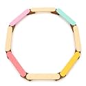Ariro Wooden Balancing Beam for Toddlers & Kids | Montessori Wobble Curvy Board for Indoor Play | Builds Balance, Confidence & Creativity | Beech Wood | for Age 9M to Adult (Multicolor)