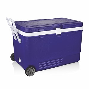 aristo insulated chiller ice box with plug amp wheelstandard size for travel party bar ice cubes  cold drinks  medical purpose 110 litre color may vary