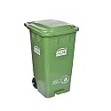 ARISTO Plastic Step-On Wheel Pedal Garbage Waste Dustbin 65 LTR (Green)