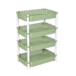 aristo plastic storage rack 4 shelfs white 1 piece medium vr10935