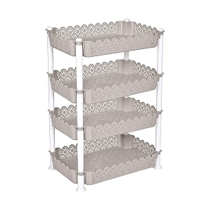 aristo plastic storage rack 4 shelfs grey 1 piece medium vr10932 405 x 265 x 61 cm
