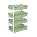 ARISTO Plastic Storage Rack 4 Shelfs, White (1 Piece), Medium (VR10935)
