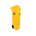 ARISTO Plastic Wheel Pedal Garbage Waste Dustbin 65 LTR (Yellow)