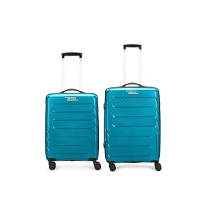 aristocrat polypropylene chroma 3 pc set cabin 55 cmsmall 66 cmmedium 75 cmlarge 8 wheels spinner hard case trolley bags for travelsuitcase with combination lockamp3 years warrantyblack