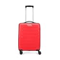 Aristocrat Polypropylene (PP) Chroma Cabin 55Cm Hardsided,8 Wheel Spinner,Fixed Combination Lock Carry-On Luggage, Spacious, for Men &amp; Women, 7 Year Warranty - Red