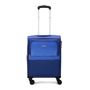 Aristocrat Drift Soft Case Cabin (Small Size) 8-Wheel Trolley Bag, Blue ...