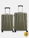 ARISTOCRAT by VIP Invictus 2 (Small 55cm | Medium 65cm) - Trolley Bag Ivy Green Cabin & Check-in Set 8 Wheels - 26 Inch