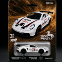 Arizuul Porsche 977 PRGT Sports Racing Car Toy, 1:64 Scale Wheels for Kids