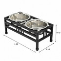 ARK WOOD ART Elevated Iron Pet Feeder
