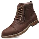 Arkbird Mens Chelsea Boots, Stylish and Comfort Leather Chukka Ankle Boots with Zipper