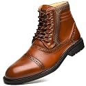 Arkbird Mens Chelsea Boots, Stylish and Comfort Leather Chukka Ankle Boots with Zipper