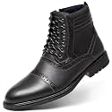 Arkbird Mens Chelsea Boots, Stylish and Comfort Leather Chukka Ankle Boots with Zipper