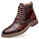 Arkbird Mens Chelsea Boots, Stylish and Comfort Leather Chukka Ankle Boots with Zipper