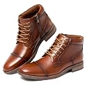 Arkbird Mens Dress Boots Genuine Leather Cap Toe Ankle Boots