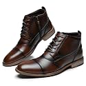 Arkbird Mens Dress Boots Genuine Leather Cap Toe Ankle Boots