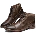 Arkbird Mens Dress Boots Genuine Leather Cap Toe Ankle Boots