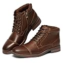 Arkbird Mens Dress Boots Genuine Leather Cap Toe Ankle Boots