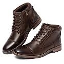 Arkbird Mens Dress Boots Genuine Leather Cap Toe Ankle Boots