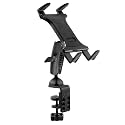 ARKON Mounts Heavy-Duty Clamp Slim-Grip Tablet Mount | Universal Tablet Fit | Solid C-Clamp | 360° Adjustable Viewing Angle | Compatible with iPad, Galaxy, Note, Tab, Pixel and more | TABRM086
