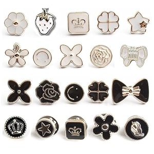 20pcs women shirt brooch buttons pearl no sew button pins instant button jeans button pins women shirt safety brooch