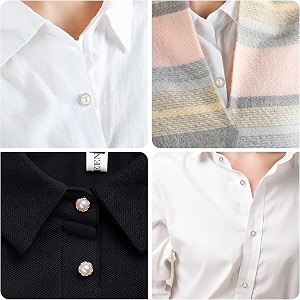 20pcs women shirt brooch buttons pearl no sew button pins instant button jeans button pins women shirt safety brooch