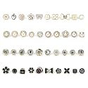 20Pcs Women Shirt Brooch Buttons Pearl No Sew Button Pins Instant Button Jeans Button Pins Women Shirt Safety Brooch